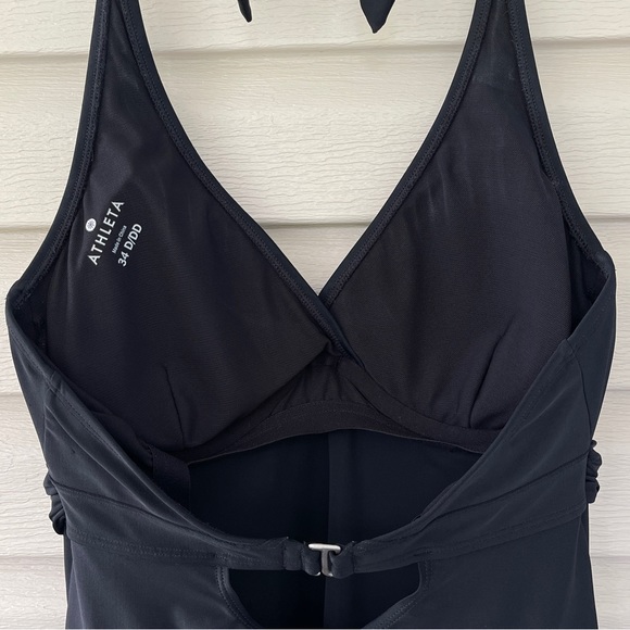 Athleta Tara Black Halter Swim Dress Size 34 D/DD - Picture 7 of 15